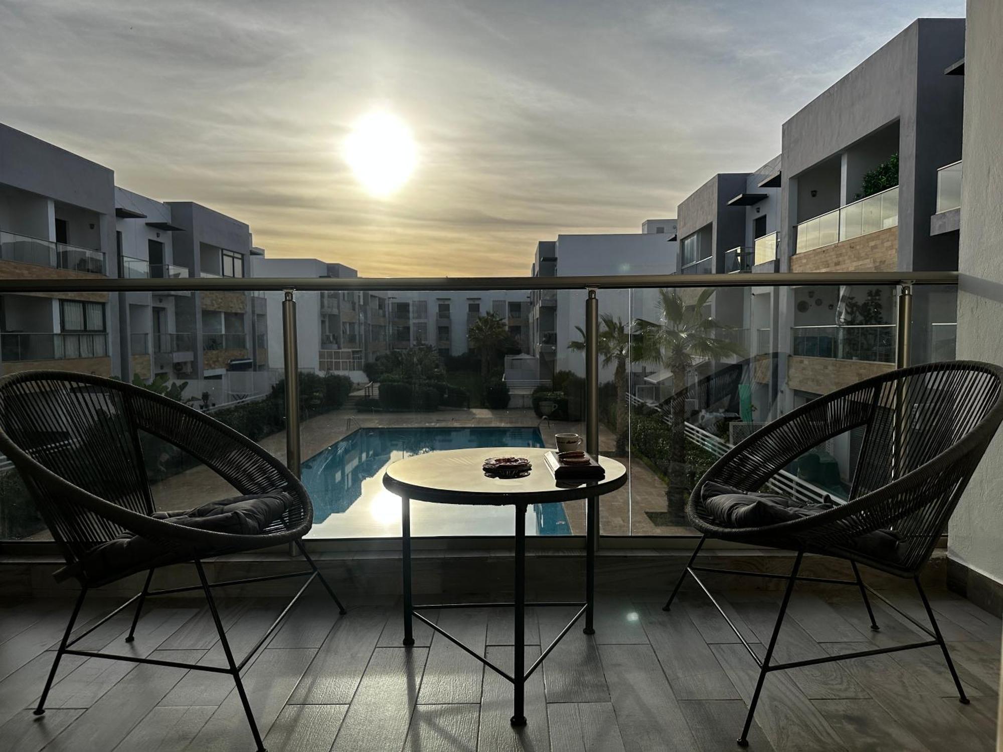 Ocean Palm Aρραrt Pοοl Vieω Appartement Casablanca Buitenkant foto